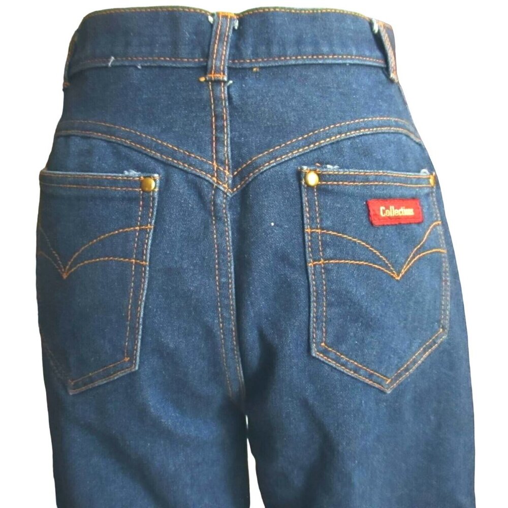 MOM JEANS 27x28 sz 12 Avg True Vtg 80s DISCO POCKET HIGH WAIST DENIM